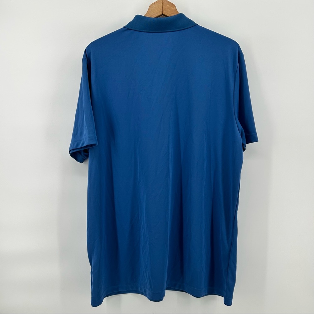 Adidas Polo Shirt Mens XL Blue Primegreen Performance Golf Short Sleeve - Picture 6 of 8